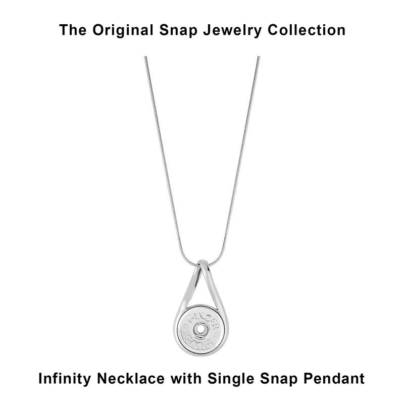 Ginger Snaps Infinity Necklace SN92-56 Interchangeable Jewelry Snap Accessory - Image 3
